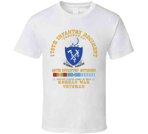 179th Infantry Regiment - Tomahawks - 45th Id W Korea Svc X 300 T Shirt