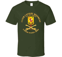 Load image into Gallery viewer, 113th Cavalry Regiment - Cav Br - Dui - 1st Squadron W Red Regt Txt X 300 T Shirt
