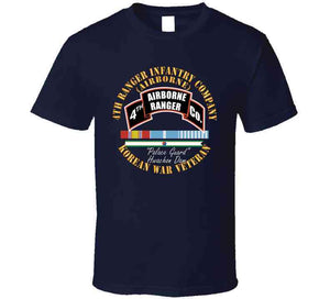 4th Ranger Infantry Company - Airborne - Korea W Svc Ribbons X 300 Classic T Shirt, Crewneck Sweatshirt, Hoodie, Long Sleeve