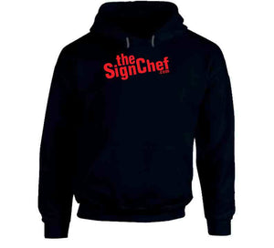 The Sign Chef Dot Com - Red Txt Classic T Shirt, Crewneck Sweatshirt, Hoodie, Long Sleeve