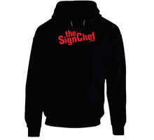 Load image into Gallery viewer, The Sign Chef Dot Com - Red Txt Youth Hoodie
