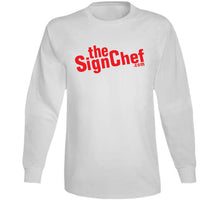 Load image into Gallery viewer, The Sign Chef Dot Com - Red Txt T Shirt
