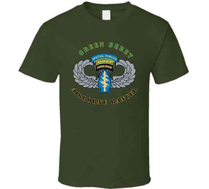 Emblem - Sof - Airborne Ranger - Green Beret X 300 T Shirt