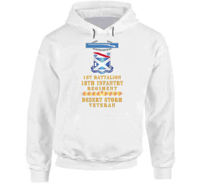 1st Bn 18th Inf W Dui - Cib - Desert Storm Vet W Fireball Line X 300 Classic T Shirt, Crewneck Sweatshirt, Hoodie, Long Sleeve