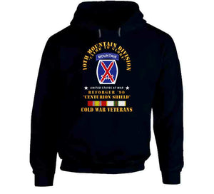 10th Mountain Division - Climb To Glory - Reforger 90, Centurion Shield  - Cold X 300 Classic T Shirt, Crewneck Sweatshirt, Hoodie, Long Sleeve