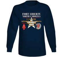 Load image into Gallery viewer, Army - Fort Liberty North Carolina - Us Army Special Operations Command (usasoc) - Ssi - Dui W Star X 300 T Shirt
