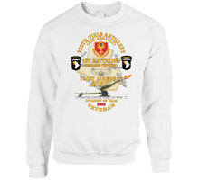 Load image into Gallery viewer, Army - 1st Bn, 320th Fa, 101st Airborne Div - Invasion - 2003 W Aa Badge - W 105mm  Map Classic T Shirt, Crewneck Sweatshirt, Hoodie, Long Sleeve
