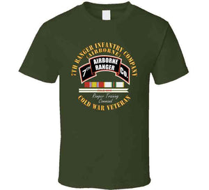 7th Ranger Infantry Company - Airborne - Cold War Svc Ribbons X 300 T Shirt