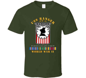 Uss Ranger (cv-4) W Eur Arr Svc Wwii T Shirt