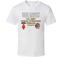 Load image into Gallery viewer, Army - Fort Liberty North Carolina - Us Army Special Operations Command (usasoc) - Ssi - Dui W Star X 300 T Shirt
