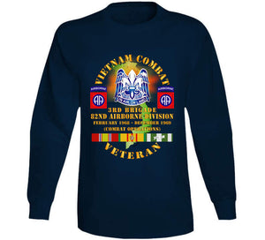 Army - Vietnam Combat Vet W 3rd Bde 82nd Airborne Divsion  W  Dui Fire W  Vn Svc X 300 Classic T Shirt, Crewneck Sweatshirt, Hoodie, Long Sleeve