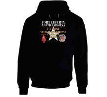 Load image into Gallery viewer, Army - Fort Liberty North Carolina - Us Army Special Operations Command (usasoc) - Ssi - Dui W Star X 300 T Shirt
