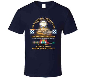 Army - 1st Battalion, 7th Infantry - 3rd Id - Battle Medina Ridge W M1 - M2 - Desert Storm Veteran X 300 Classic T Shirt, Crewneck Sweatshirt, Hoodie, Long Sleeve