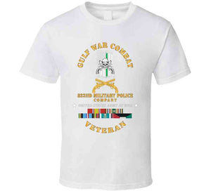 Gulf War Combat Vet - 822nd Mp Company Emblem W Gulf Svc X 300 T Shirt