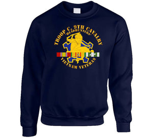 Army - Troop C, 9th Cavalry - Headhunters - Vietnam Vet W Vn Svc X 300 Classic T Shirt, Crewneck Sweatshirt, Hoodie, Long Sleeve