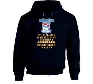 1st Bn 18th Inf W Dui - Cib - Desert Storm Vet W Fireball Line X 300 Classic T Shirt, Crewneck Sweatshirt, Hoodie, Long Sleeve