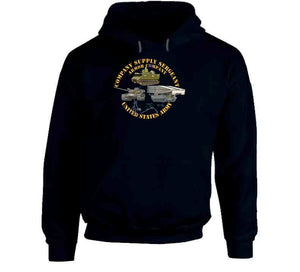 Army - Company Supply Sergeant - Armor Company W Weapons And Vehicles X 300 Classic T Shirt, Crewneck Sweatshirt, Hoodie, Long Sleeve