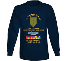 Load image into Gallery viewer, 1st Infantry Division - 2nd Battalion, 16th Infantry, Cib, Bs, Ph, Am, Vn Svc Bar - Vietnam War X 300 T Shirt
