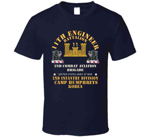 11th Engineer Battalion - Camp Humphries 2nd Infantry Division - Korea X 300 Classic T Shirt, Crewneck Sweatshirt, Hoodie, Long Sleeve