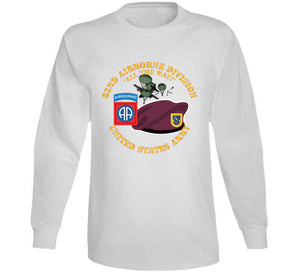 Army - 82nd Airborne Div - Beret - Mass Tac - Maroon  - 504th Infantry Regiment Classic T Shirt, Crewneck Sweatshirt, Hoodie, Long Sleeve