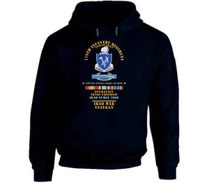 179th Infantry Regiment - Tomahawks - Iraq Surge 2008 W Cib - Oif - Iraq Svc X 300 Classic T Shirt, Crewneck Sweatshirt, Hoodie, Long Sleeve