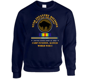 Army - 92nd Infantry Division - Buffalo Soldiers - Camp Funston Ks - Wwi Classic T Shirt, Crewneck Sweatshirt, Hoodie, Long Sleeve, Mug