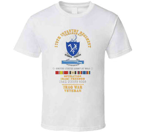 179th Infantry Regiment - Tomahawks - Iraq Surge 2008 W Cib -  Oif - Iraq Svc X 300 T Shirt