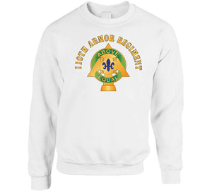 110th Armor Regiment - Dui W Txt X 300 Classic T Shirt, Crewneck Sweatshirt, Hoodie, Long Sleeve