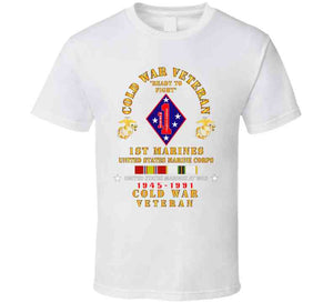 Usmc - Cold War Vet - 1st Marines W Cold Svc X 300 T Shirt