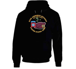 Army - 82nd Airborne Div - Beret - Mass Tac - Maroon  - 504th Infantry Regiment Classic T Shirt, Crewneck Sweatshirt, Hoodie, Long Sleeve