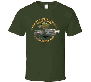 Army - Company Supply Sergeant - Armor Company W Weapons And Vehicles X 300 Classic T Shirt, Crewneck Sweatshirt, Hoodie, Long Sleeve