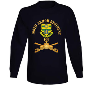 109th Armor Regiment - Dui  W Ar Branch X 300 Classic T Shirt, Crewneck Sweatshirt, Hoodie, Long Sleeve