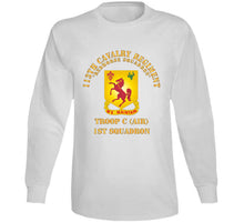 Load image into Gallery viewer, 113th Cavalry Regiment - Dui - Redhorse Squadron - Troop C - 1st Squadron X 300 T Shirt
