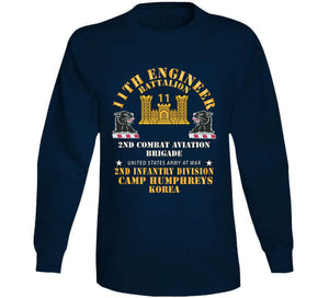 11th Engineer Battalion - Camp Humphries 2nd Infantry Division - Korea  X 300 Classic T Shirt, Crewneck Sweatshirt, Hoodie, Long Sleeve