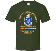 Load image into Gallery viewer, 179th Infantry Regiment - Tomahawks - 45th Id W Korea Svc X 300 T Shirt
