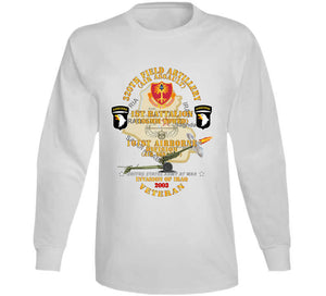 Army - 1st Bn, 320th Fa, 101st Airborne Div - Invasion - 2003 W Aa Badge - W 105mm  Map Classic T Shirt, Crewneck Sweatshirt, Hoodie, Long Sleeve