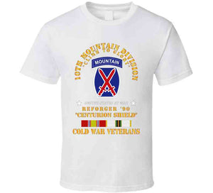 10th Mountain Division - Climb To Glory - Reforger 90, Centurion Shield - Cold X 300 Classic T Shirt, Crewneck Sweatshirt, Hoodie, Long Sleeve