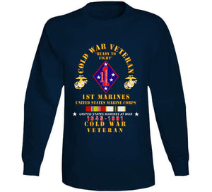 Usmc - Cold War Vet - 1st Marines W Cold Svc X 300 T Shirt