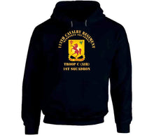 Load image into Gallery viewer, 113th Cavalry Regiment - Dui - Redhorse Squadron - Troop C - 1st Squadron X 300 T Shirt
