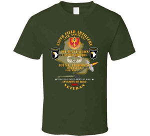 Army - 1st Bn, 320th Fa, 101st Airborne Div - Invasion - 2003 W Aa Badge - W 105mm  Map Classic T Shirt, Crewneck Sweatshirt, Hoodie, Long Sleeve