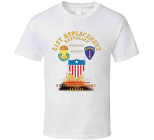 Load image into Gallery viewer, 21st Replacement Battalion - Frankfurt, Germany - Dui - Ssi - Ag Branch - Us Army, Europe - Cold War Veteran X 300 T Shirt
