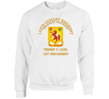 Load image into Gallery viewer, 113th Cavalry Regiment - Dui - Redhorse Squadron - Troop C - 1st Squadron X 300 T Shirt
