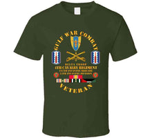 Load image into Gallery viewer, Gulf War Combat Cavalry Vet W  Delta Troop - 4th Cav - 197th Inf Bde - 24th Id T Shirt
