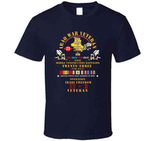 Load image into Gallery viewer, Usn - Iraq War Vet - Nmcb 23  Oif 11-2 - Signs W Iraq Svc X 300 T Shirt
