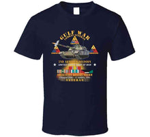 Load image into Gallery viewer, Desert Storm - 2nd Armored Div - Combat Veteran W Gulf Svc X 300 T Shirt
