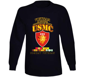 Usmc -  Iii Maf - Combat Vet  W Vn Svc Medals T Shirt