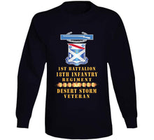 Load image into Gallery viewer, 1st Bn 18th Inf W Dui - Cib - Desert Storm Vet W Fireball Line X 300 T Shirt
