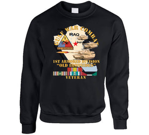 Gulf War Combat Armor Vet W 1st Armored Division X 300 Classic T Shirt, Crewneck Sweatshirt, Hoodie, Long Sleeve