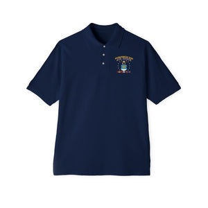 Men's Piqué Polo - USAF - Air Force w stars w AFGHAN SVC