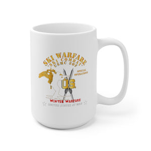 Ceramic Mug 15oz - SOF - USMC Special Operations - Ski Warfare - Ski Combat - Winter Warfare X 300